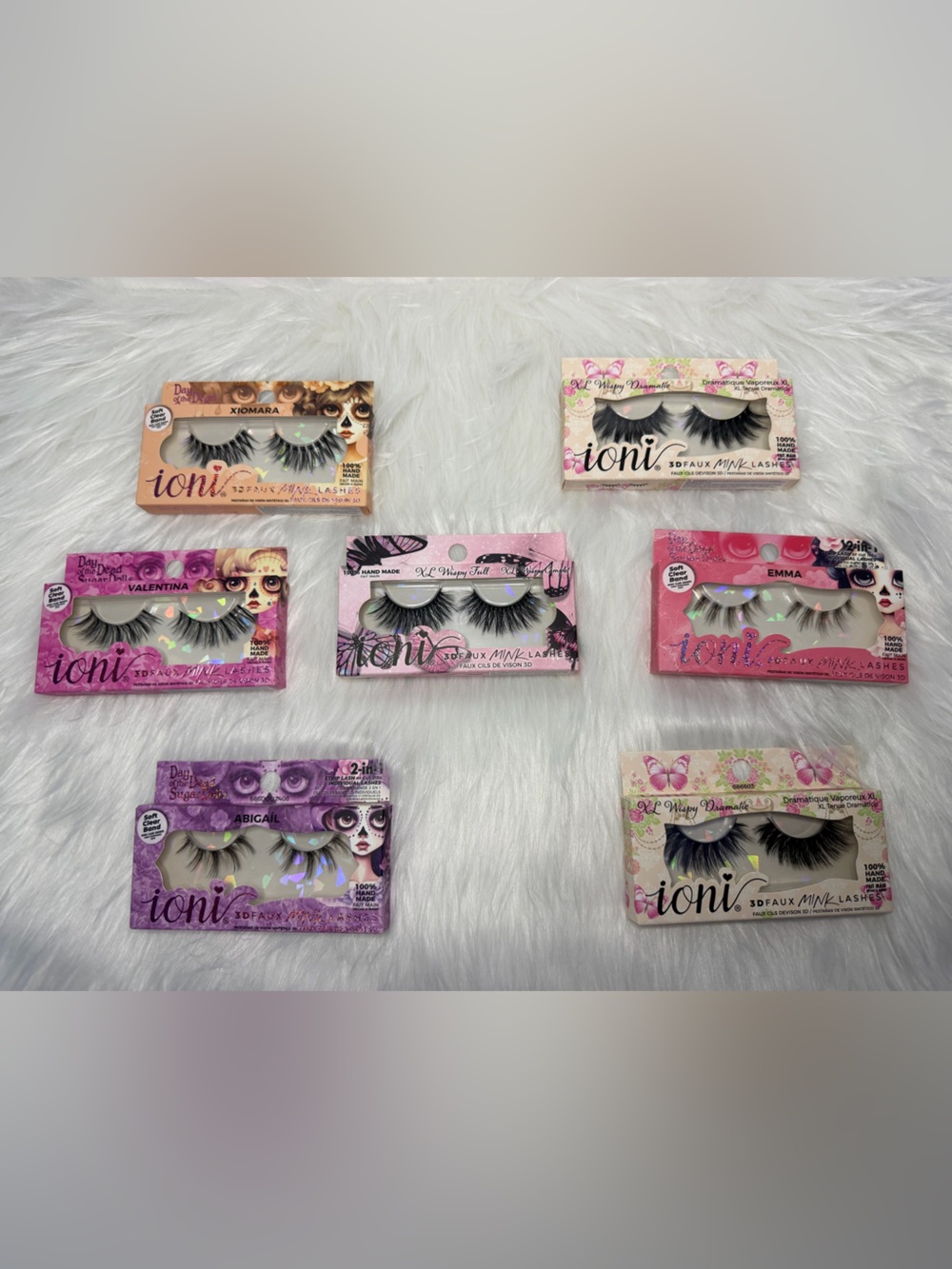 Ioni Faux Mink Lashes Lot - Mixed Styles in Black